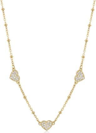 Produktbild Sagapo S'AgapÃµ - Aurora SAR39 Sparkling Hearts Gold Plated Love Necklace (Edelstahl)