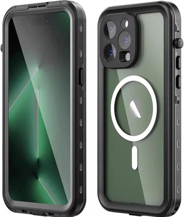 Produktbild Redpepper Apple iPhone 15 Pro - IP68 Dot+ Series Wasserdichtes Outdoor Case mit Magsafe, schwarz (Apple iPhone 15 Pro)