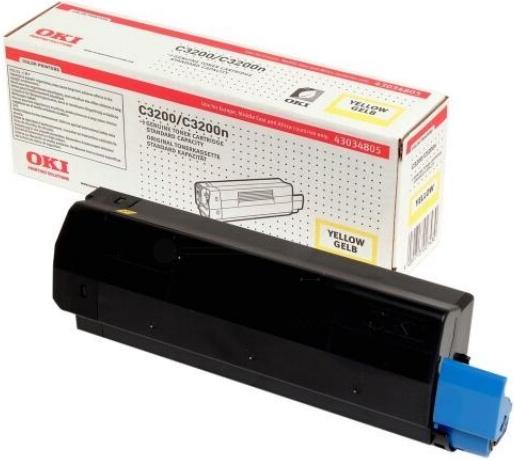 Actual product image Inkadoo OKI 43034805 toner yellow 1.500 pages Yellow C 3200 3200 N (Y)