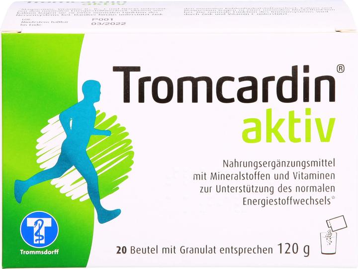 Nährwerte und Zutaten Trommsdorff Tromcardin aktiv Granulat, 20 St BEU (20 Stück, Granulat)
