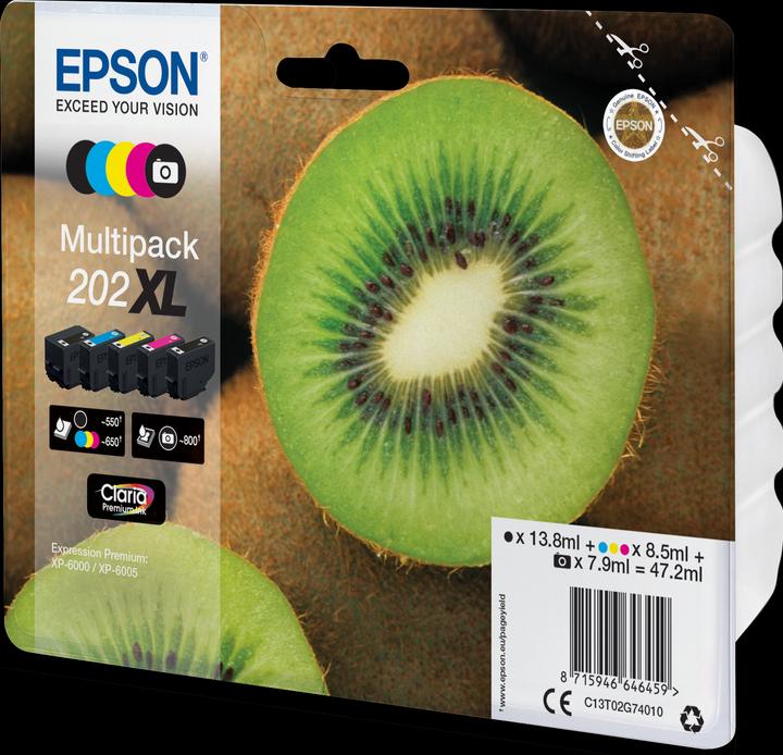 Produktbild Epson 202XL Claria Premium Multipack (M, BK, C, PBK, Y)