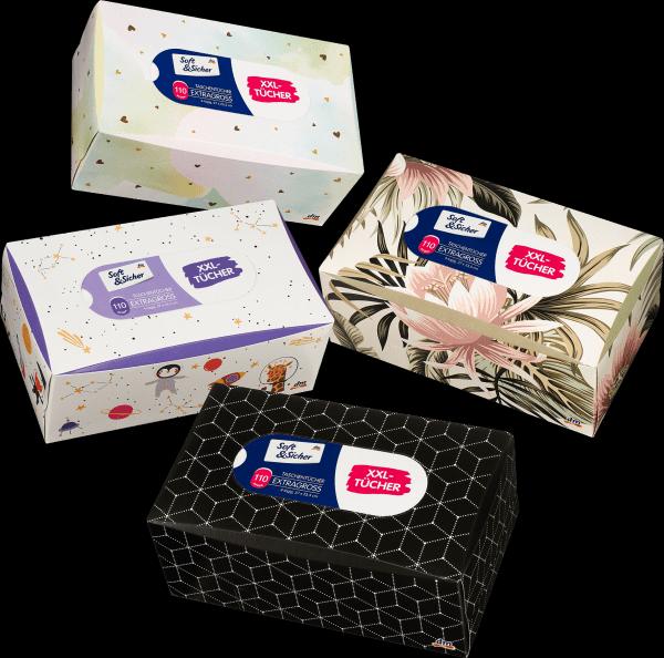 Immagine prodotto dm Soft&Sicher Scatola per fazzoletti con fazzoletti extra-large