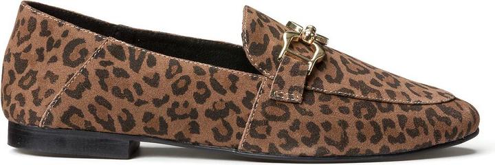 Produktbild La Redoute Collections Leder-Loafer mit Leo-Print (38)