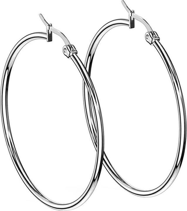 Produktbild Star Piercing Ohrring rund silber (ohne Messing, Chirurgenstahl 316L)