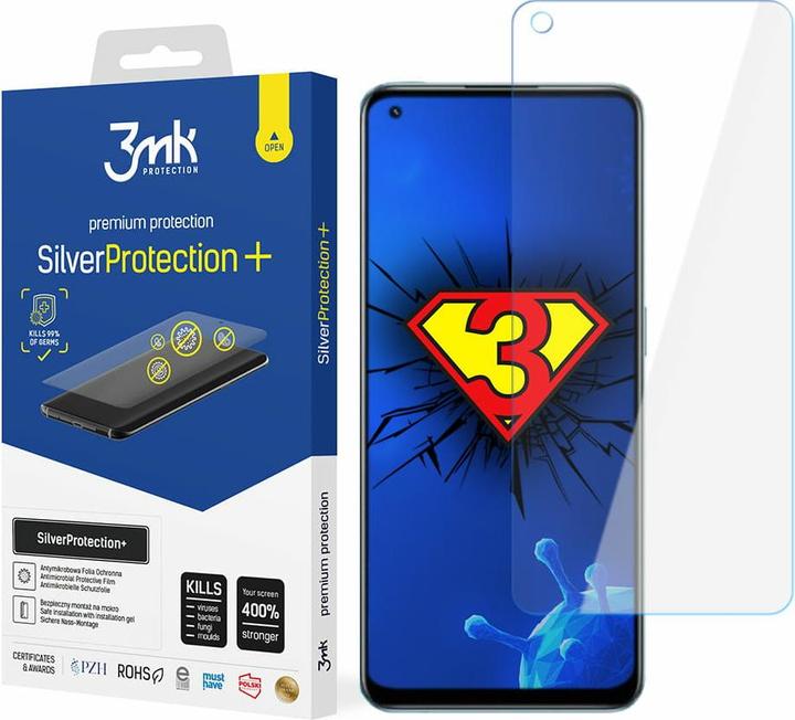 realme 3MK Sidabrinis Protect + 9 Pro + Nassmontierter antimikrobieller Film (1 Stück, Realme 9 Pro+)