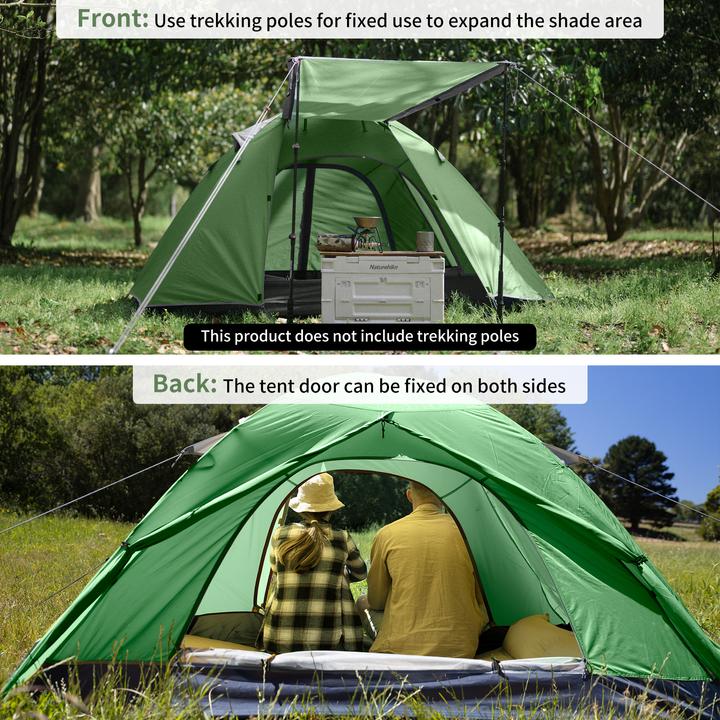 Immagine prodotto Naturehike Namiot Serie P 3 UV NH18Z033-P-Verde bosco (2.30 kg, 3 persone)