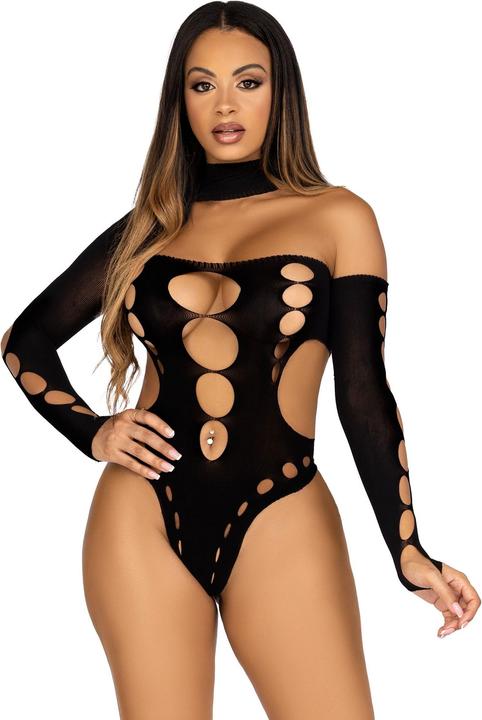 Actual product image Leg Avenue Seamless Thong Back Bodysuit (One size)