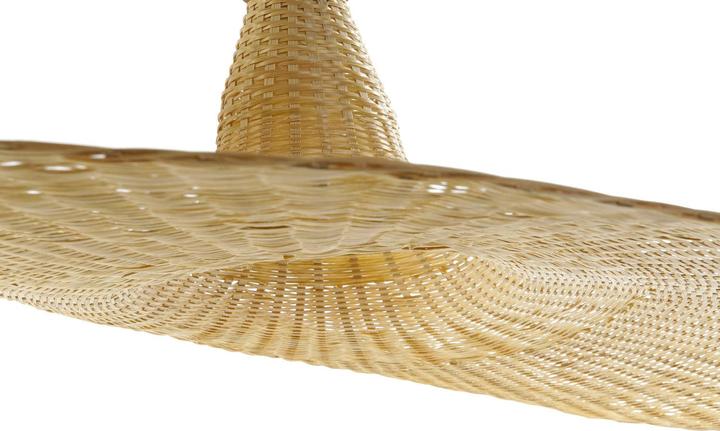Produktbild DKD Home Decor Ceiling Light Multicolour Light brown Bamboo 50 W 220 V 58 x 58 x 22 cm