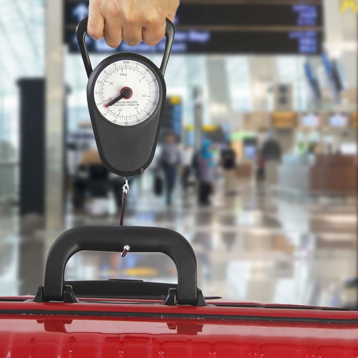 Image du produit Eaxus Balance de voyage analogique avec mètre ruban intégré (Pèses bagage)
