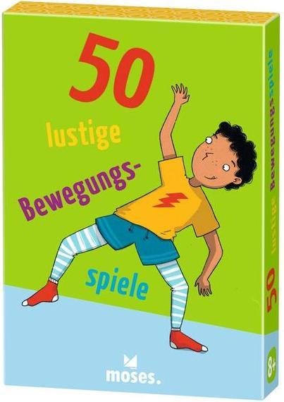 Produktbild 9843 50 lustige Bewegungsspiele, Coole In-und Outdoor-Spiele für Kinder, Kartenset mit kreati (Deutsch)