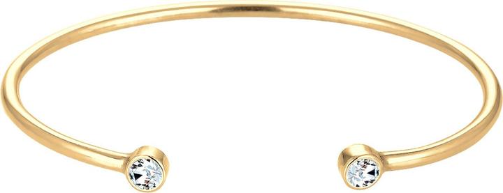 Elli Armreif mit Kristallen (17 cm, Sterling Silber)