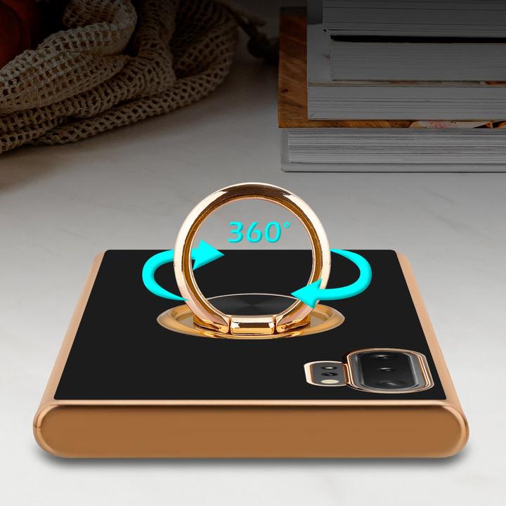 Actual product image Cadorabo Case for Samsung Galaxy NOTE 10 PLUS in TPU with camera protection and ring LM089 Style (Samsung Galaxy Note 10 Plus)