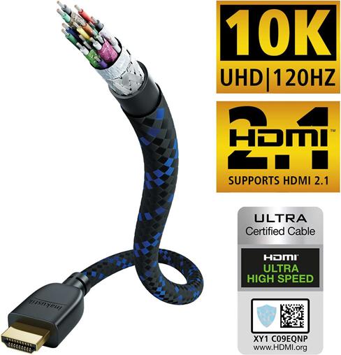 Produktbild Inakustik Premium Ultra High Speed HDMI 5.0m schwarz (5 m, HDMI)
