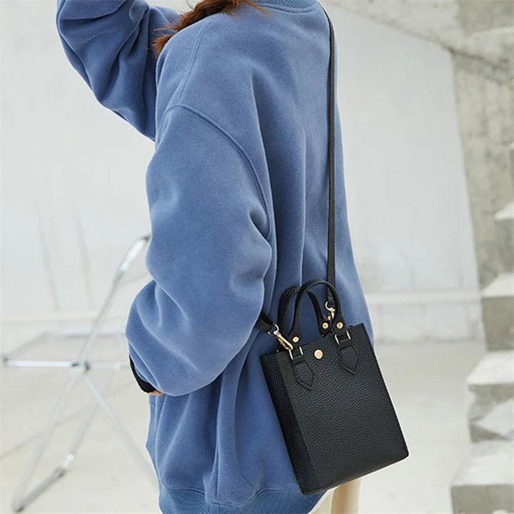Image du produit Only-Bags.Store Sac à main Mode Simple Grande Capacité Motif Lychee Une épaule Cosmétiques Crossbody