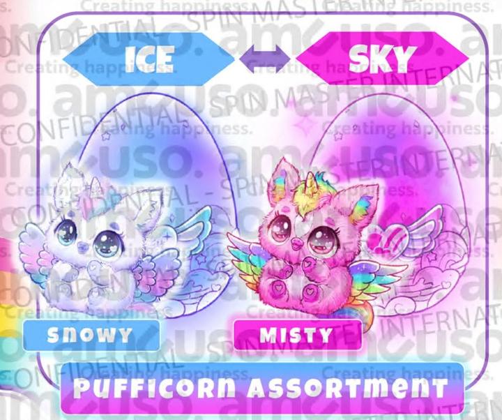 Actual product image Hatchimals Puffacorn Alive Secret Hatch