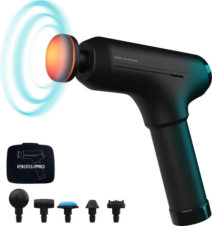 Homedics Pistolet de massage Pro Physio avec chaleur