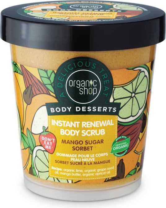 Actual product image Organic Shop Body Desserts Mango Sugar Sorbet Body Scrub Sugar Body Scrub With Mango 450Ml - 450ML (450 ml)