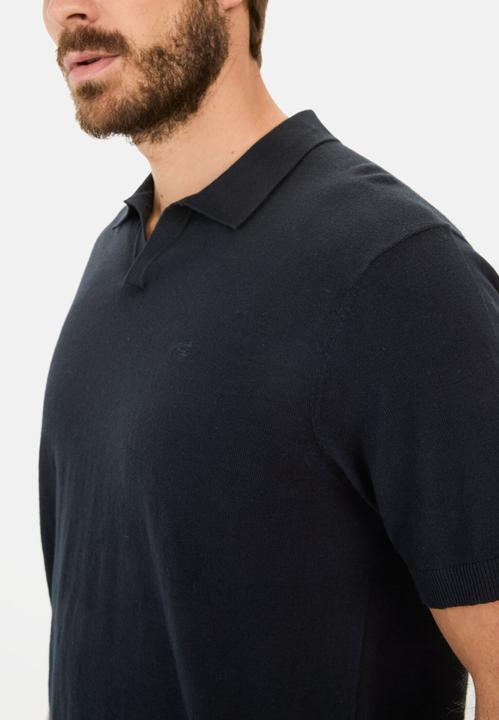 Immagine prodotto Camel Active Strick-Poloshirt aus Baumwoll-Leinen-Mix (M)