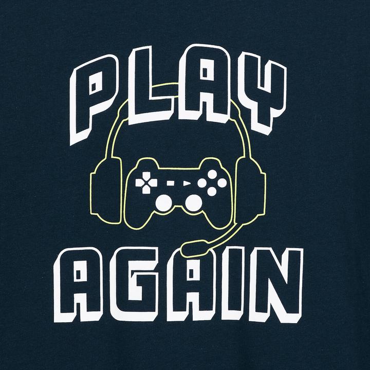 Produktbild La Redoute Collections Pyjama aus Jersey mit Gaming-Aufdruck (164)