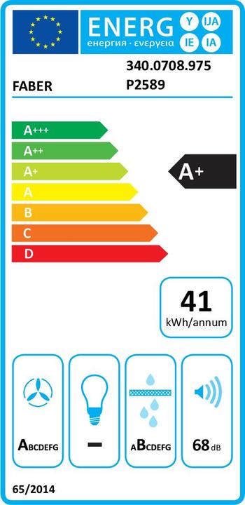 Energie-Label Faber GALILEO SLIM A600
