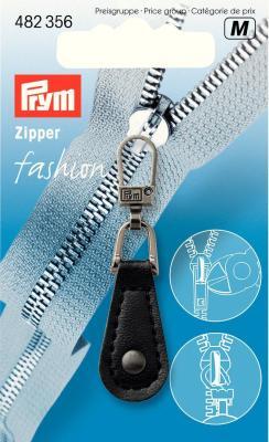 Produktbild Prym Fashion-Zipper Lederimitat, rund