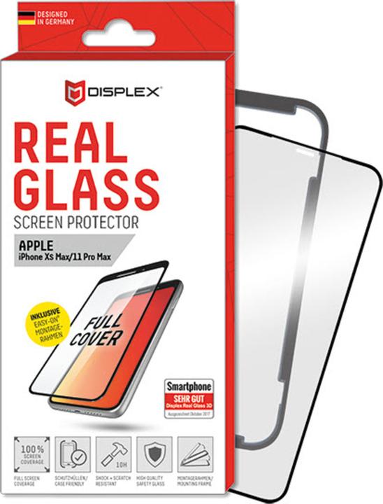 Produktbild Displex Real Glass, Full Cover Panzerglas (1 Stück, Apple iPhone XS Max, Apple iPhone 11 Pro Max)