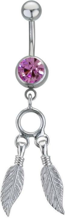 Actual product image Bijouteria Bellypiercing (Stainless steel, Brass, Crystal)