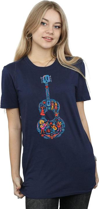 Immagine prodotto Disney Coco Guitar Pattern Maglietta Ampia Donna (L)