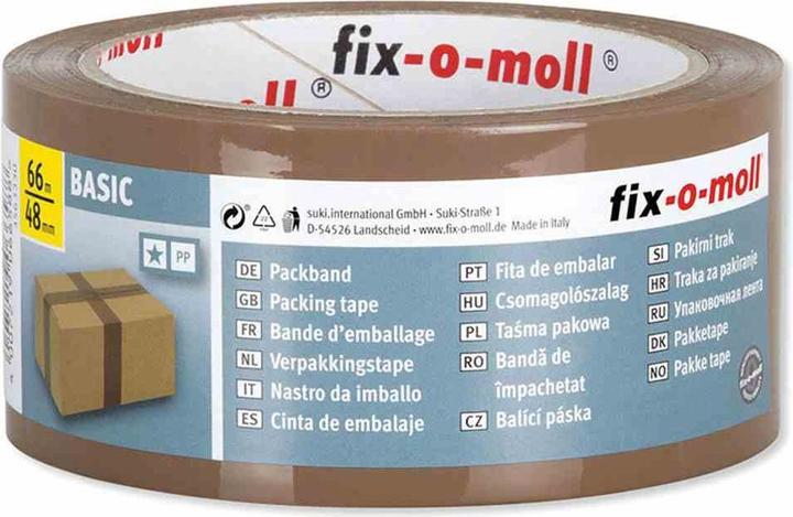 Produktbild Fix-o-moll Packband braun 66 m (48 mm)