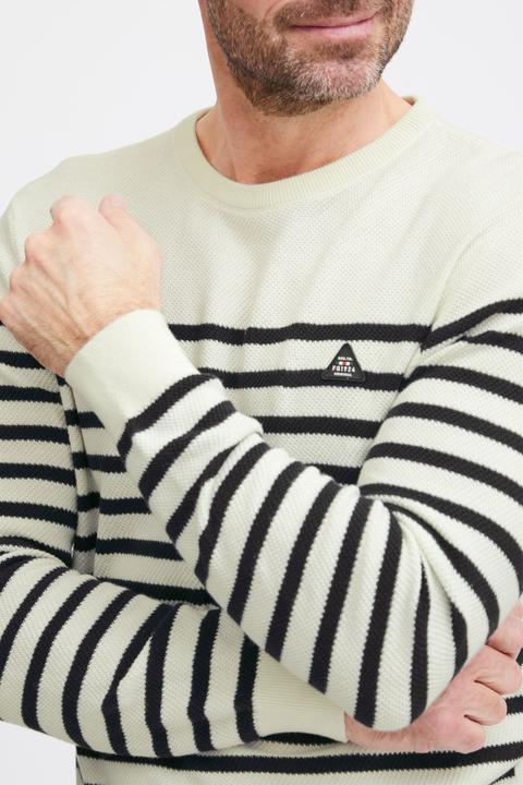 Produktbild FQ1924 FQKyle stripe crew neck knit 21900651 (M)