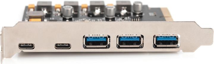 Image du produit Digitus Carte PCIe, 2x USB-C + 3x USB A