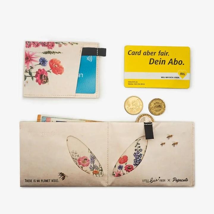 Actual product image Paprcuts RFID Wallet Pro 2.0 Flower Meadow | Little Bee Fresh Koop