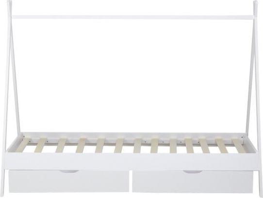 Actual product image Homestyle4u TIPI cot with bed drawers (90 x 200 cm)