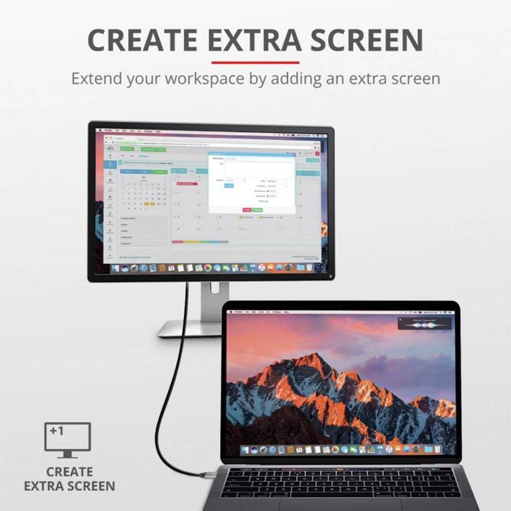 Image du produit Trust Câble de connexion USB-C (1x USB-C™ mâle (1.80 m, USB Type C, HDMI)