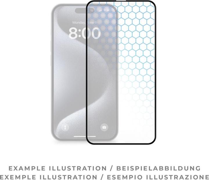 Immagine prodotto prio Vetro temperato 3D antigraffio per iPhone 16 Pro Max (6,9 pollici) nero (1 Pezzo/i, Apple iPhone 15 Pro Max)