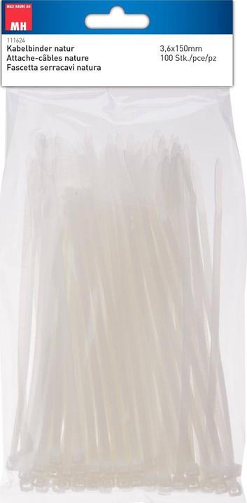 Image du produit Max Hauri Colliers de serrage (Serre-câbles en plastique, 150 mm, 100 pcs)