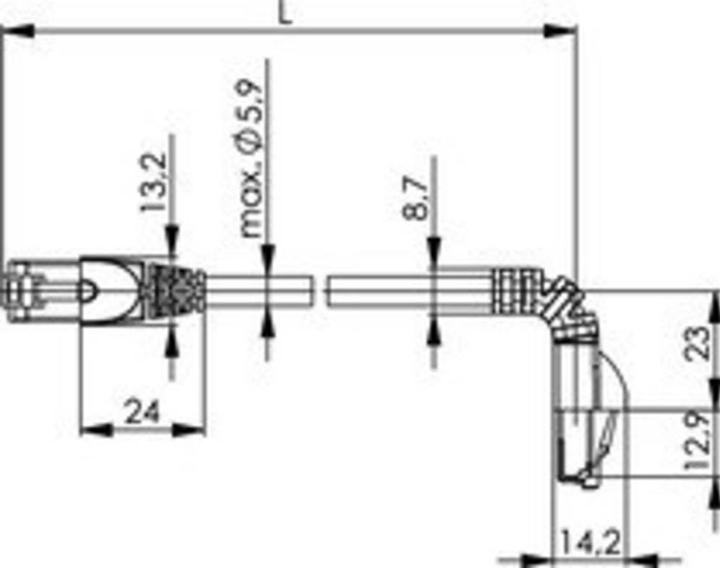 Image du produit Telegärtner MP8 FS 500 (S/FTP, CAT6a, 2 m)