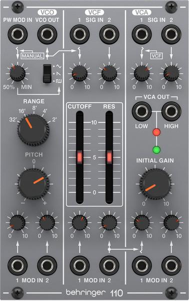 Immagine prodotto Behringer 110 VCO/VCF/VCA Moduł syntezatora modularnego