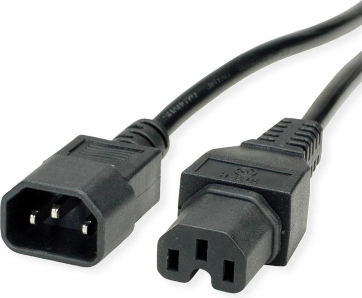 Actual product image Value Netzkabel IEC C14-C15 ST/BU (1.80 m)