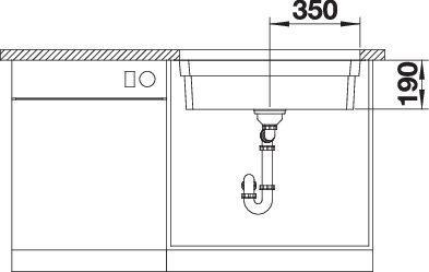 Productafbeelding Blanco Etagon 700-U (Onderbouw gootsteen, 74 cm, 44 cm)