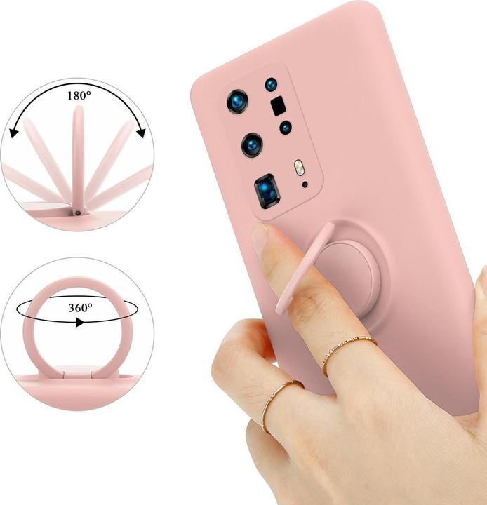 Actual product image Cadorabo TPU Liquid Ring Silicone Case Cover (Huawei P40 Pro+)