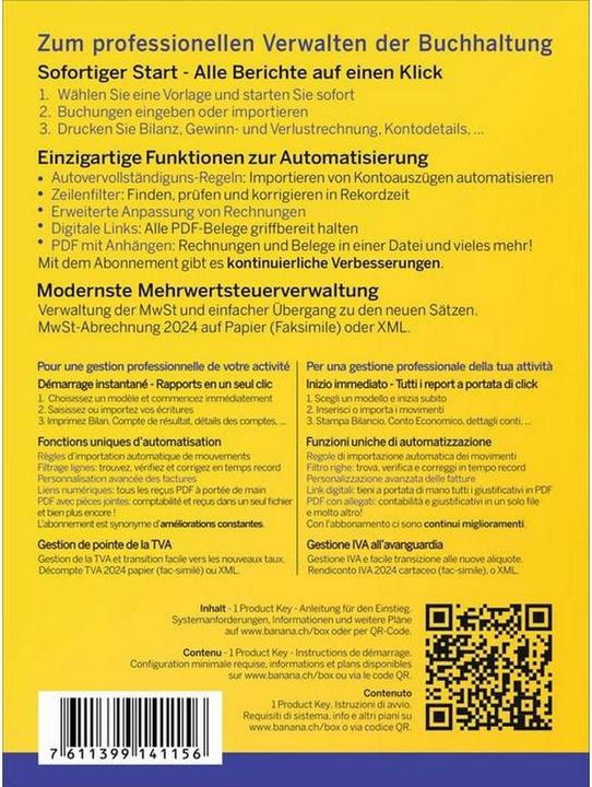 Actual product image Banana Accounting Plus - Advanced Plan (1 User, 12 months)