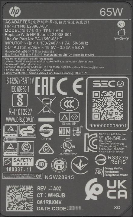 Immagine prodotto HP L23960-004 (65 W)