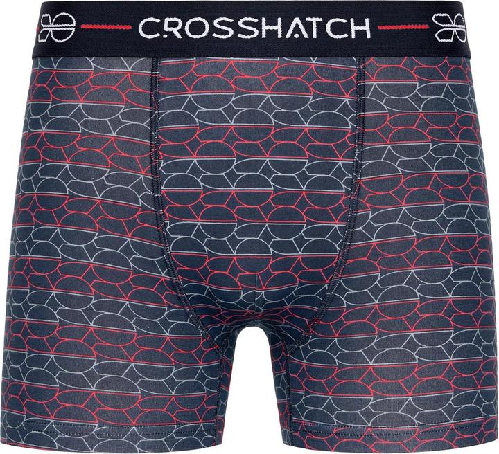 Actual product image Crosshatch Mens Locky Boxer Shorts (Pack of 3) (S, pack of 3)
