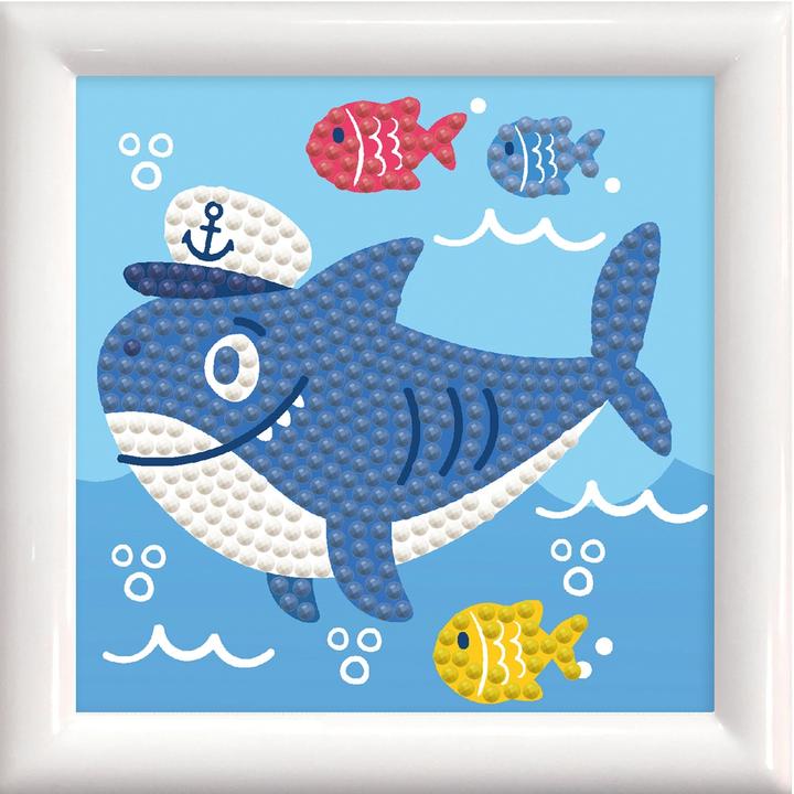 Immagine prodotto Diamond Dotz Pittura originale Diamond "Shark Ahoy!" 9,5 x 9,5 cm con cornice, 414 Diamond M