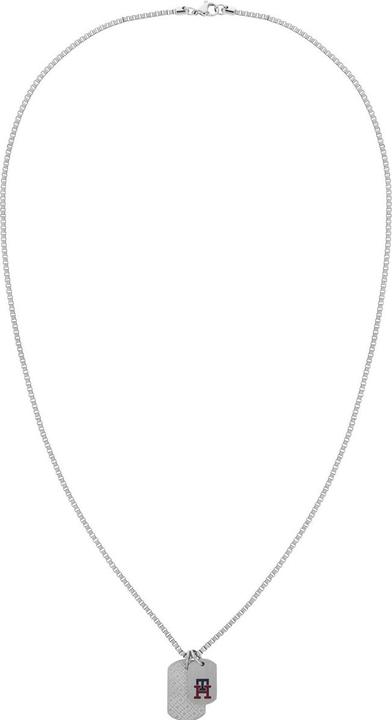 Actual product image Tommy Hilfiger TH Monogram Necklace (Stainless steel, 60 cm)