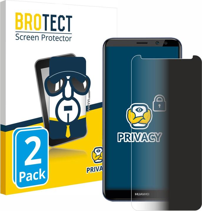 Productafbeelding BROTECT Sichtschutzfolie Anti-Spy Privacy Folie Blaulicht-Schutz (2 Stuk, Huawei Nova 2i)