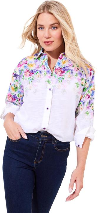 Actual product image Joe Browns Floral Longline Blouse (46)