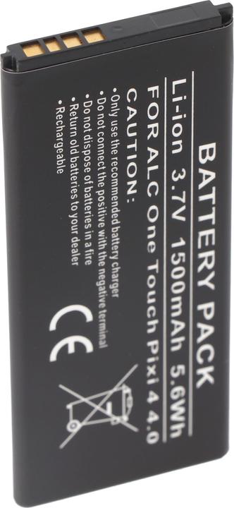 Actual product image CS Cameron Sino Alcatel One Touch Pixi 4 4.0 Battery TLi015M1, TLi015M7, OT-4034