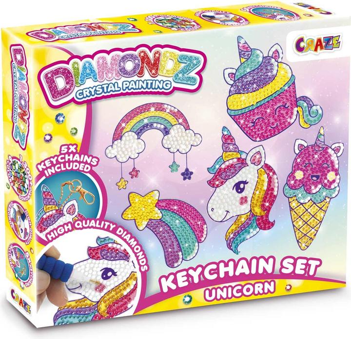 Craze Diamond Painting Keychain Unicorn